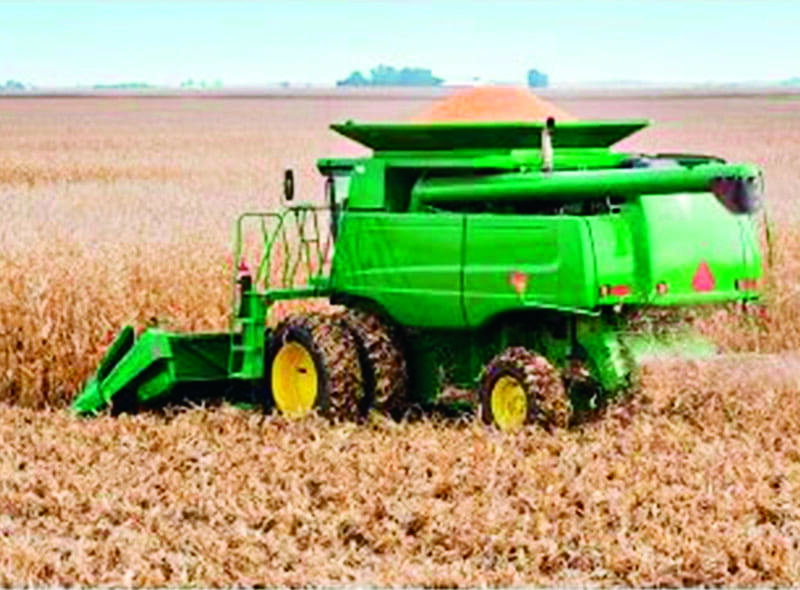Fine-tune your combine settings to avoid grain loss.