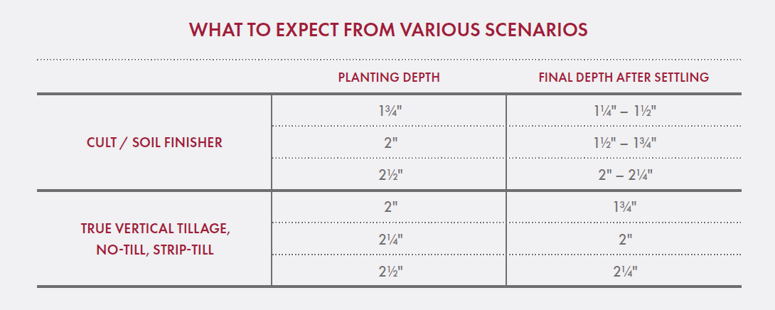 What to expect from various planting scenarios
